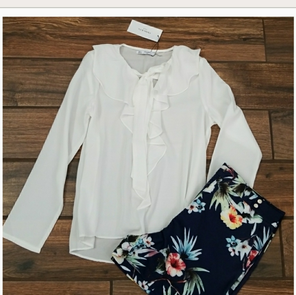 Gauze Blouse white